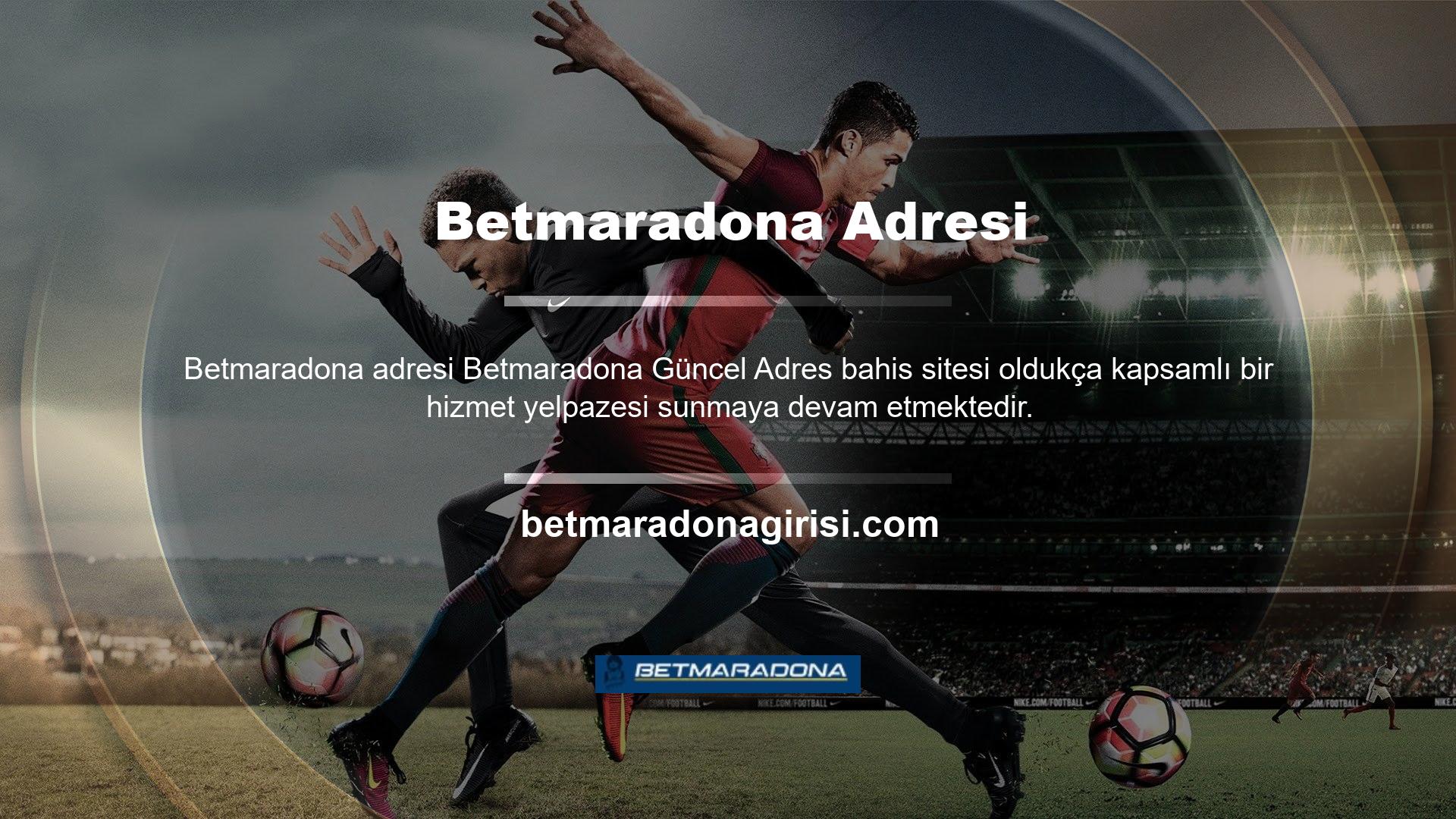 Betmaradona oyun sitesi diğer tüm oyun siteleri gibi oyun ve casino bölümünde de faaliyet göstermeye devam etmektedir