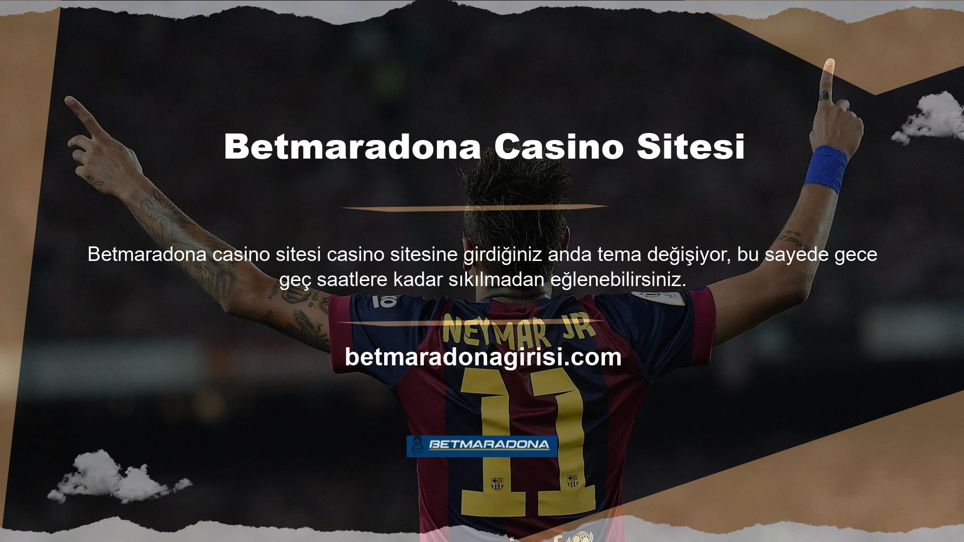 Betmaradona, mobil işlevselliğe sahip, kullanışlı, yüksek kaliteli bir web sitesidir
